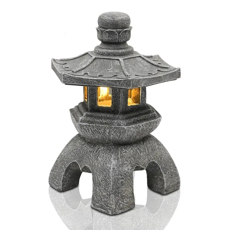 Lanterne Japonaise Solaire pour Jardin Apaisant