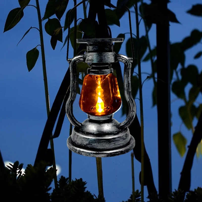Lanterne Solaire Jardin Style Retro