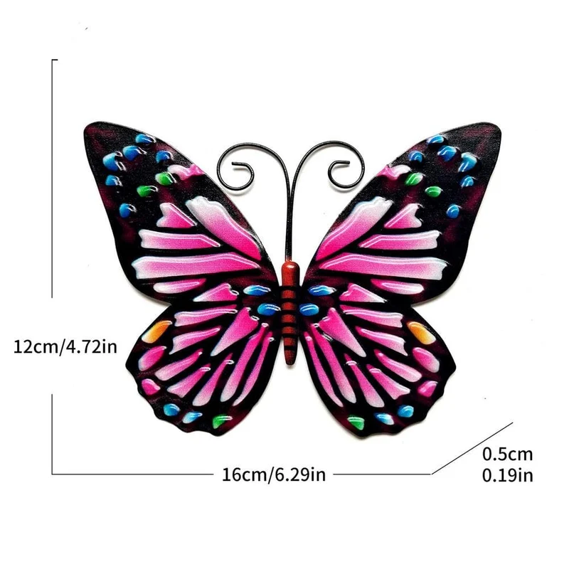 Papillon Mural en Metal