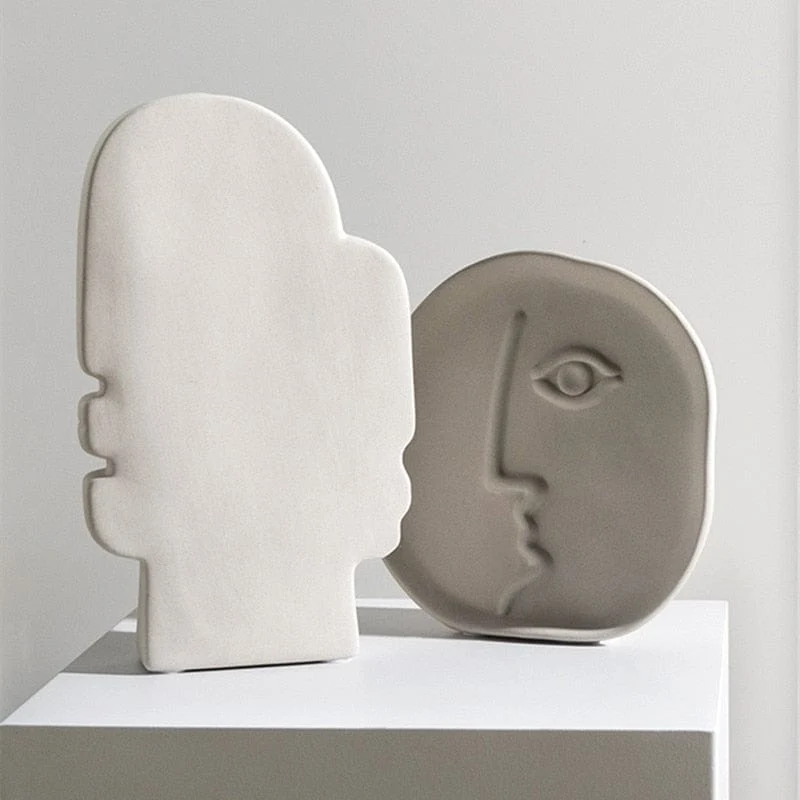 Vase Visage Abstrait