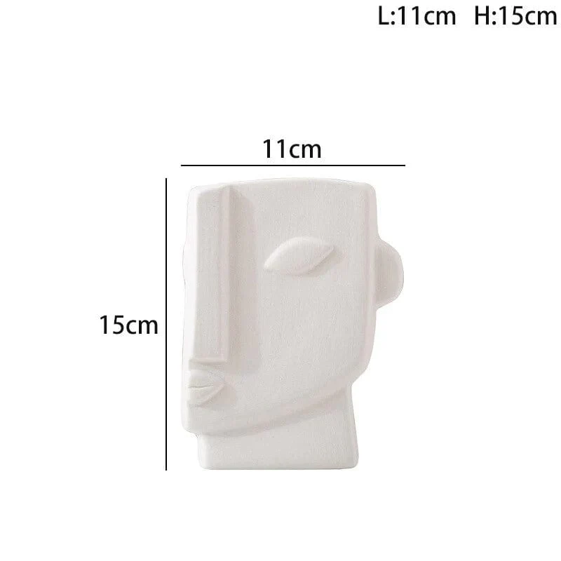 Vase Visage Abstrait