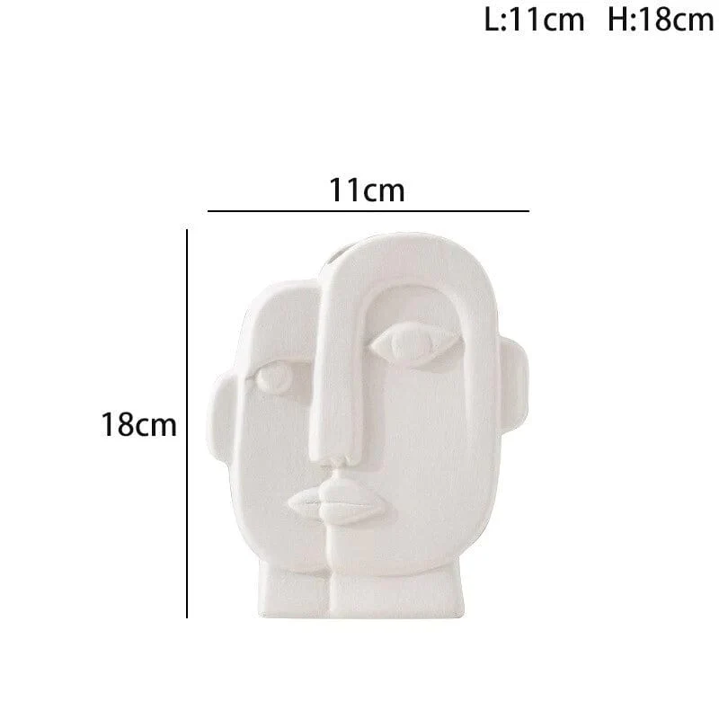 Vase Visage Abstrait