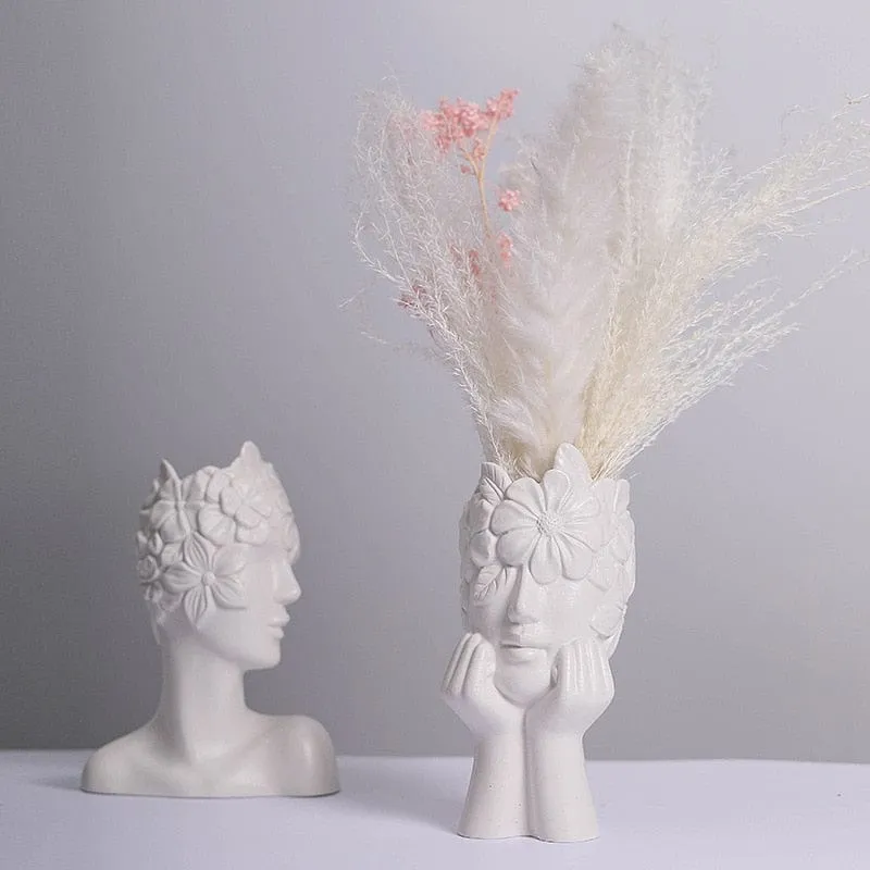 Vase en Céramique "Couronne de Fleurs"