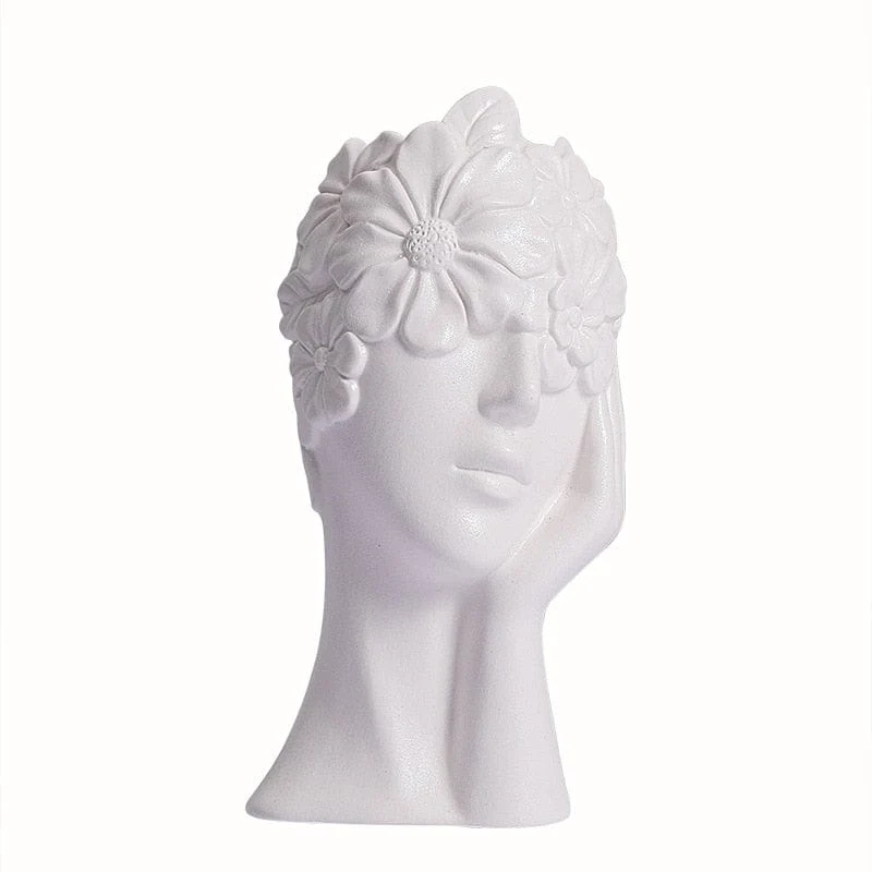 Vase en Céramique "Couronne de Fleurs"
