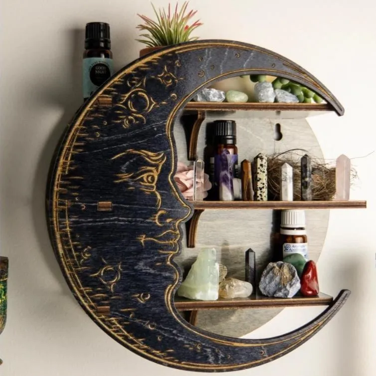 Étagère "Croissant de Lune" en Bois
