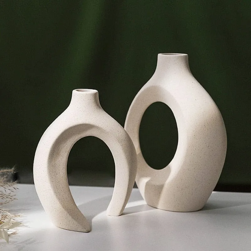 Duo de Vases Nordique en Céramique