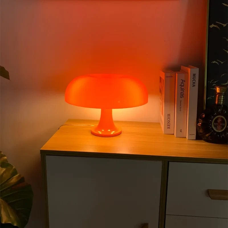 Lampe de table nordique en forme de champignon
