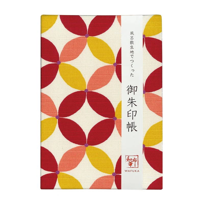 Wafuka Goshuincho 24 Fold Accordion Notebook Shippo Akane