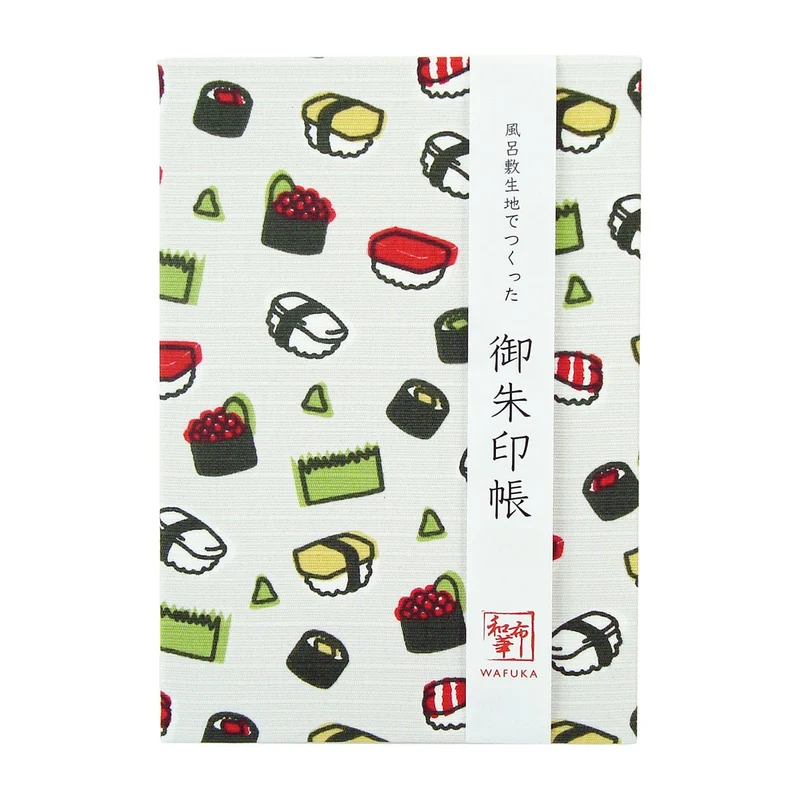 Wafuka Goshuincho 24 Fold Accordion Notebook Sushi