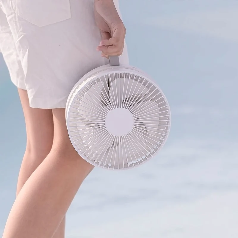 Ventilateur Portatif Télescopique avec Batterie Portable Intégrée