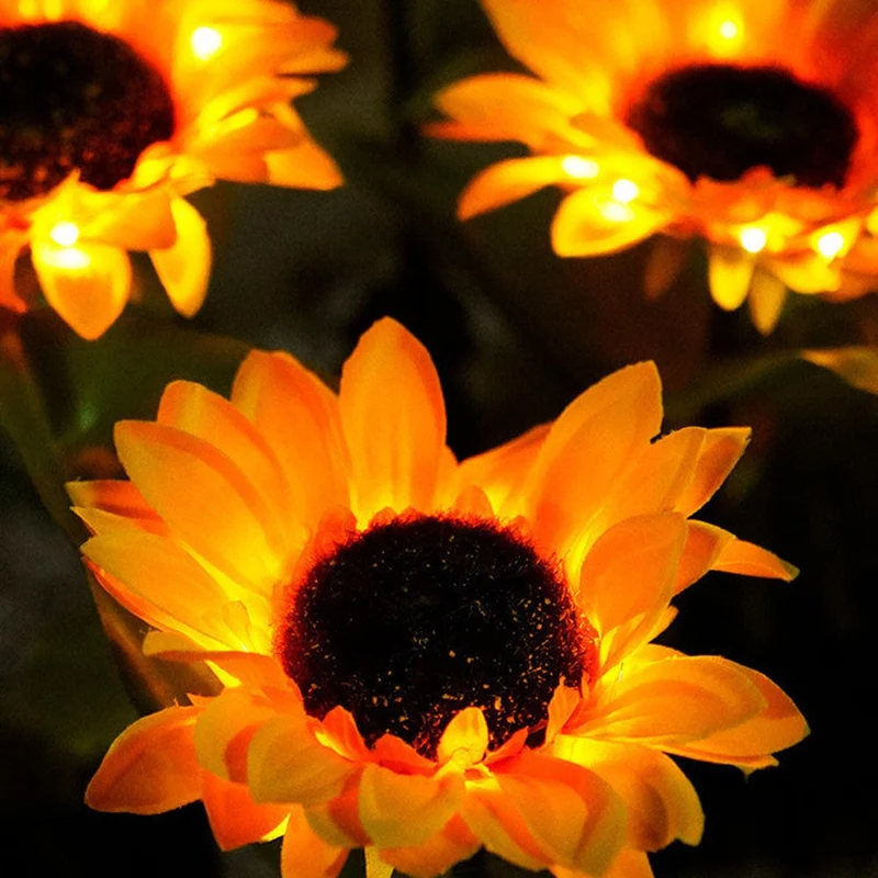 Lampe Solaire Extérieur Enchanteresse Tournesol