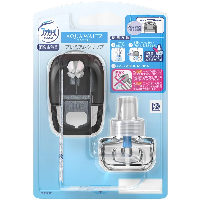 Febreze Car Premium Clip Aqua Waltz Bottle 7 mL