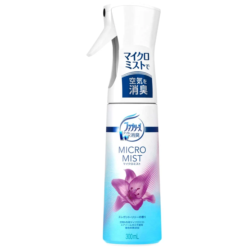 Febreze Double Deodorizing Micro Mist Elegant Lily Scent Bottle 300 ml