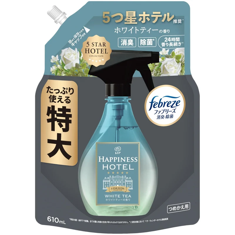 Febreze Lenor Happiness Hotel White Tea Scent Refill 610 ml