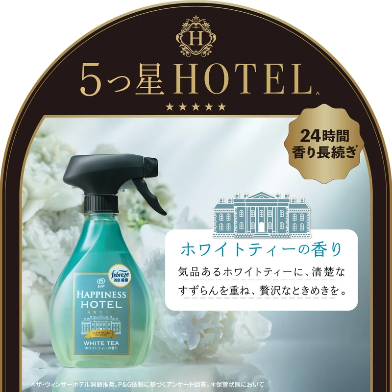 Febreze Lenor Happiness Hotel White Tea Scent Refill 610 ml