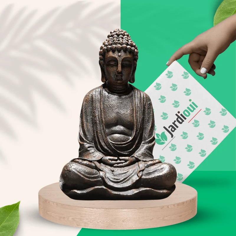 Statue de bouddha décorative et méditative