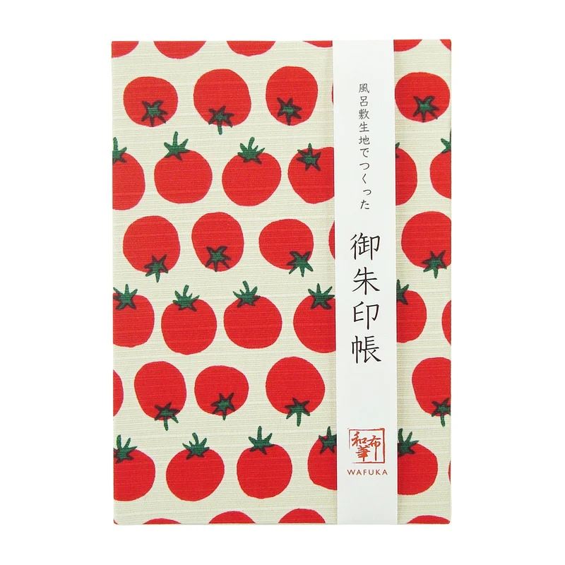 Wafuka Goshuincho 24 Fold Accordion Style Tomato Dot