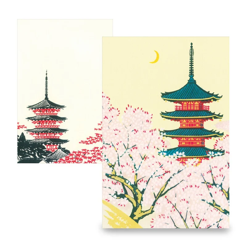 Hyogensha Goshuincho Notebook Five Story Pagoda Design