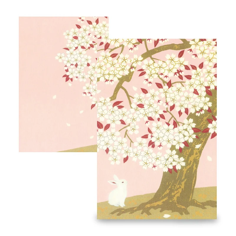 Hyougensha Goshuincho Notebook Sakura and Rabbit
