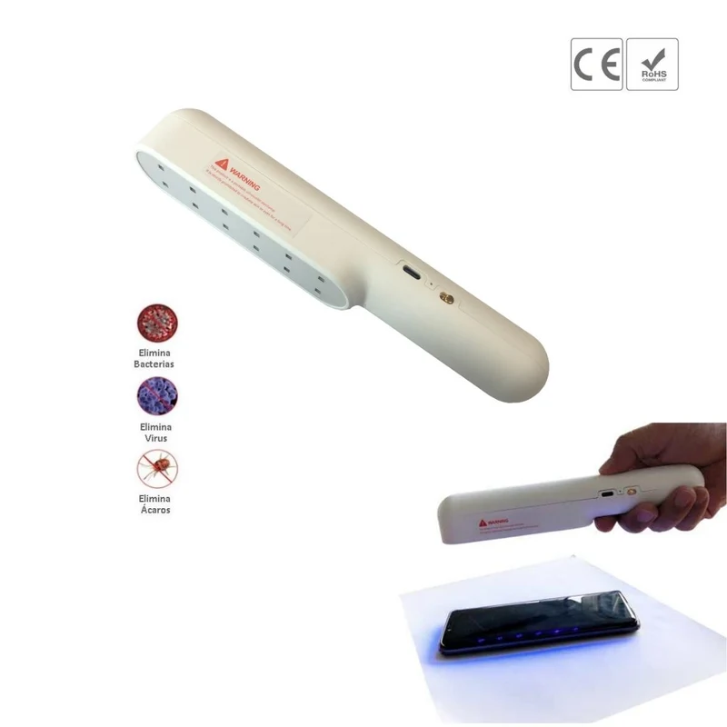 Lámpara Germicida Portátil con Luz UV-C de Desinfección y Esterilización