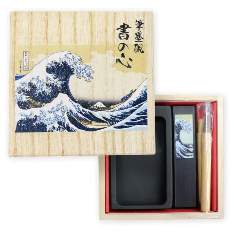 Hyogensha Sho no Kokoro Paulownia Box The Great Wave off Kanagawa