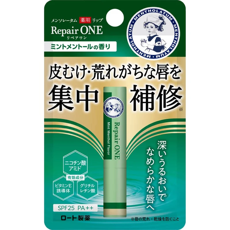 Rohto Mentholatum Lip Repair One Mint Menthol 2.3g