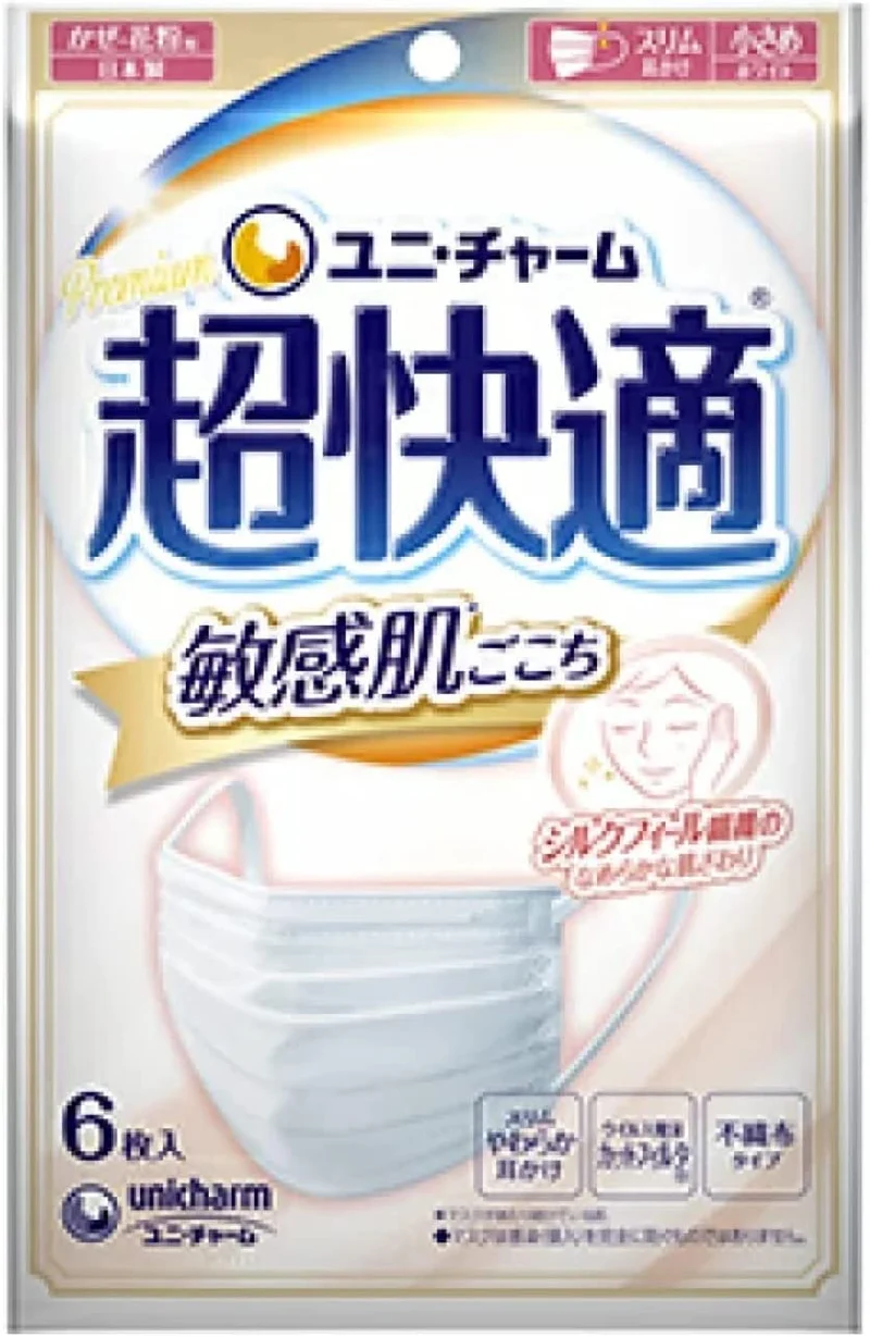 Unicharm Cho Kaiteki Mask Sensitive Skin Small Size 6 Sheets
