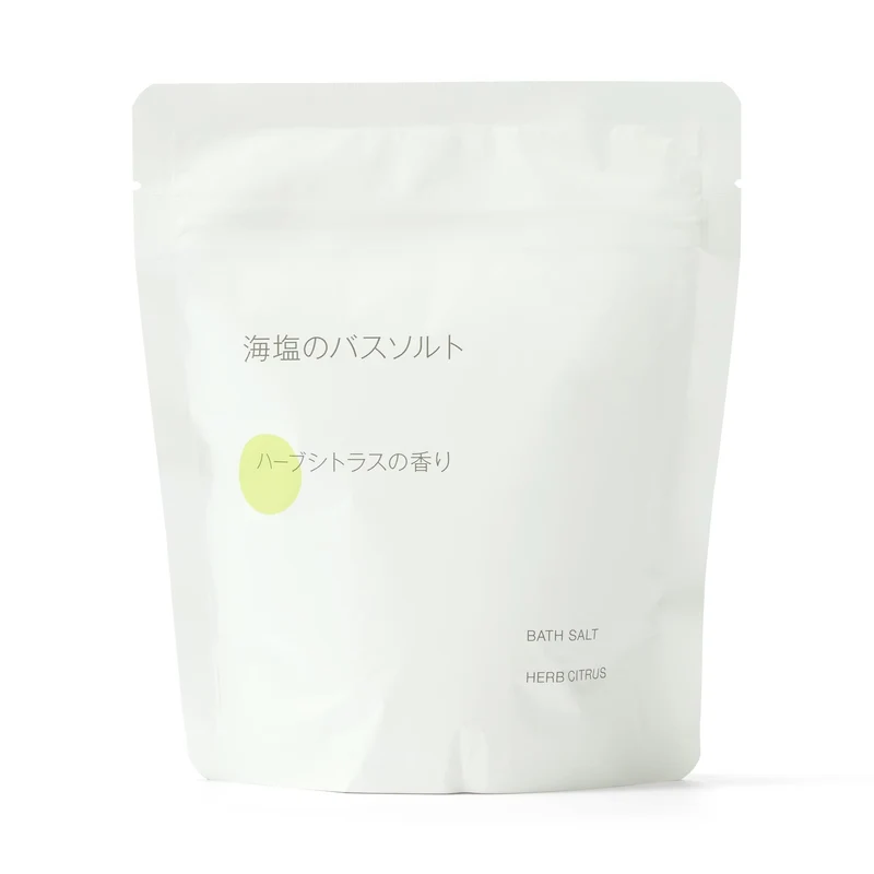 MUJI Sea Salt Bath Salt Herb Citrus Scent 360g w/Spoon