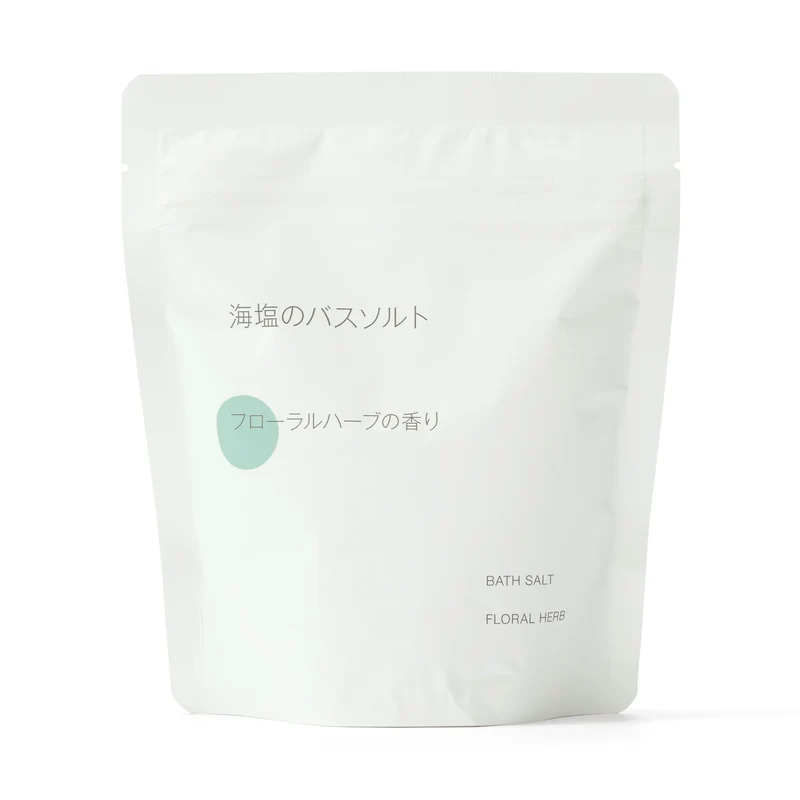 MUJI Sea Salt Bath Salt Floral Herb Scent 360g w/ Spoon