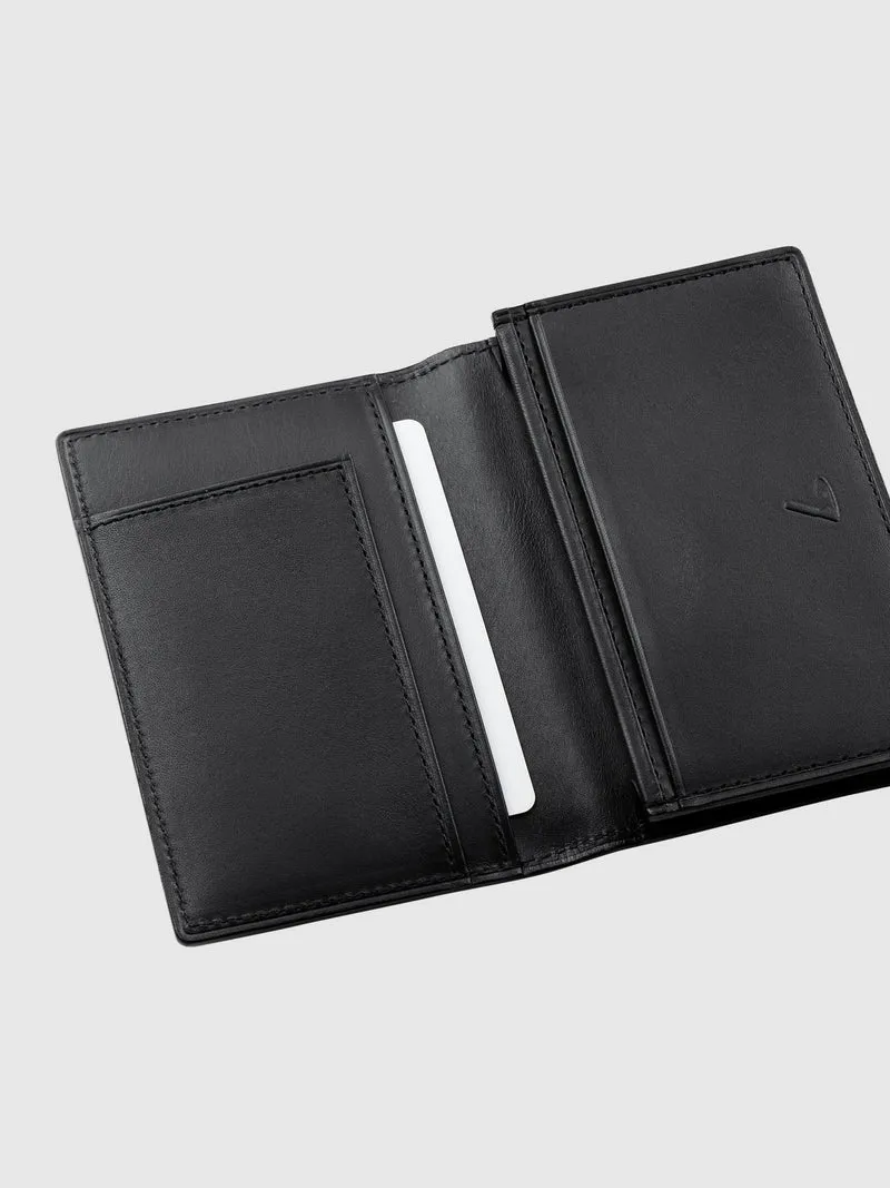 TSUCHIYA KABAN Italian Hard Vachetta Leather Business Card Holder Made in Japan