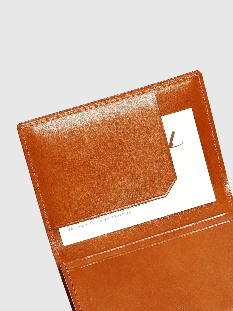 Bridle Leather Business Card Holder Made in Japan