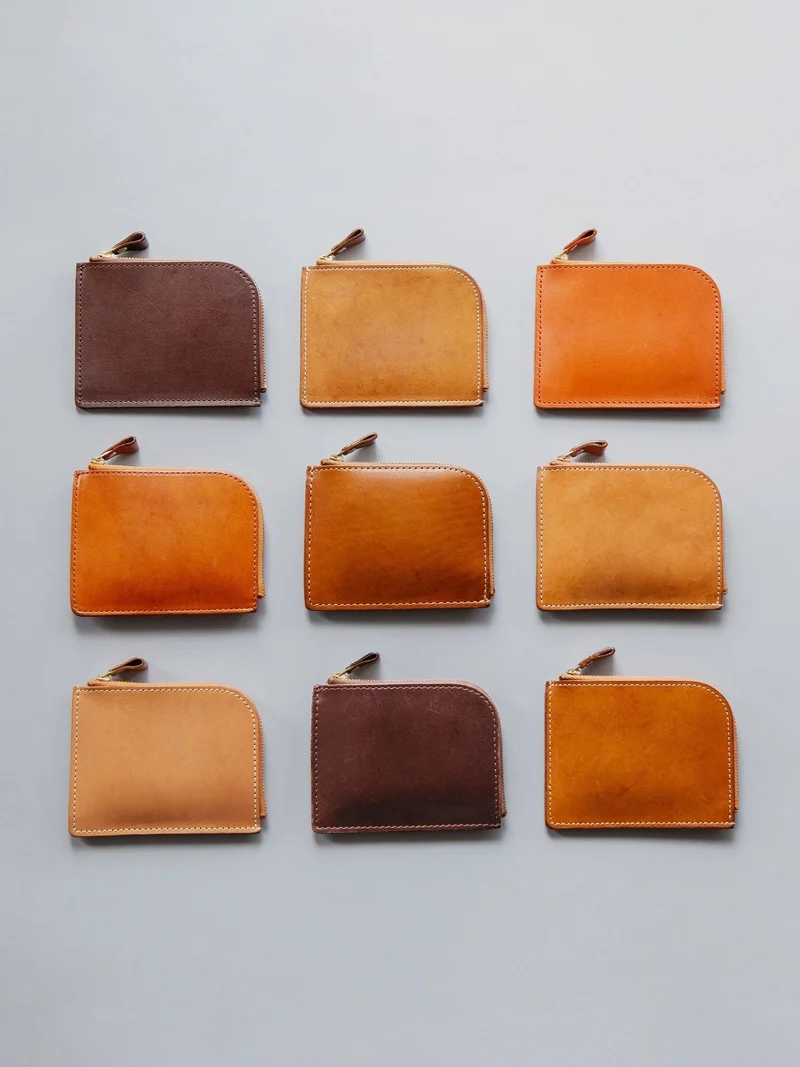 TSUCHIYA KABAN Natura Leather Key Holder Nude Leather Made in Japan