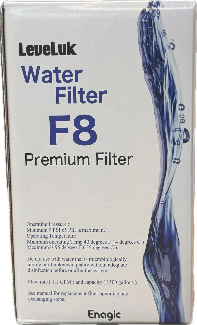 Enagic F8 High Grade Water Filter for Leveluk K-8 Oxidizing Machine KANGEN8 set of 60