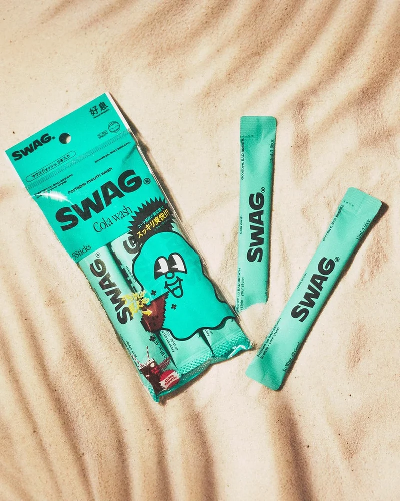 SWAG Cola Wash Mouthwash Breath Care Rinse 5 Packs