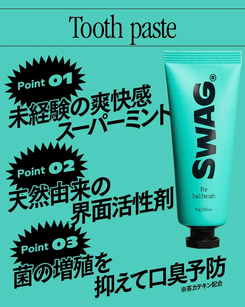 SWAG Toothpaste Travel Set Super Mint Breath Care 100g Xylitol