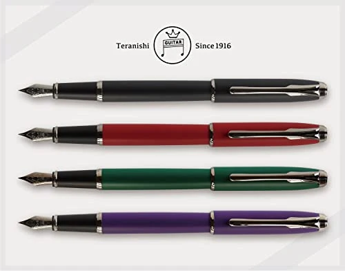 Tamanishiki Chemical Guitar Fountain Pen Purple F Nib