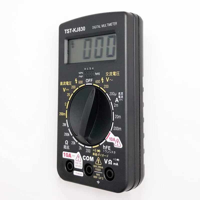 Ohm Electric Digital Tester Popular large rotary switch with transistor check function TST-KJ830 08-1288 OHM
