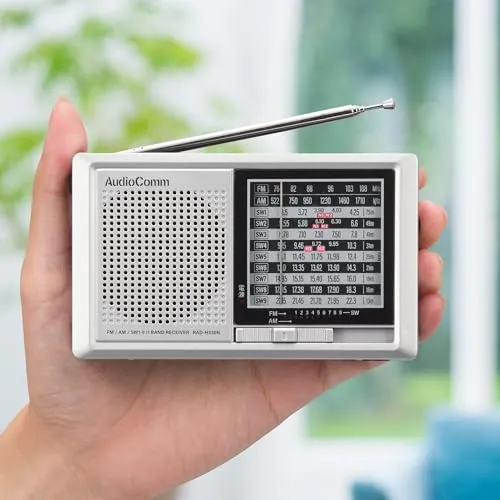 Ohm Electric Shortwave Handy Radio AM/FM/SW1-9 Wide FM Cell AC 100V RAD-H330N