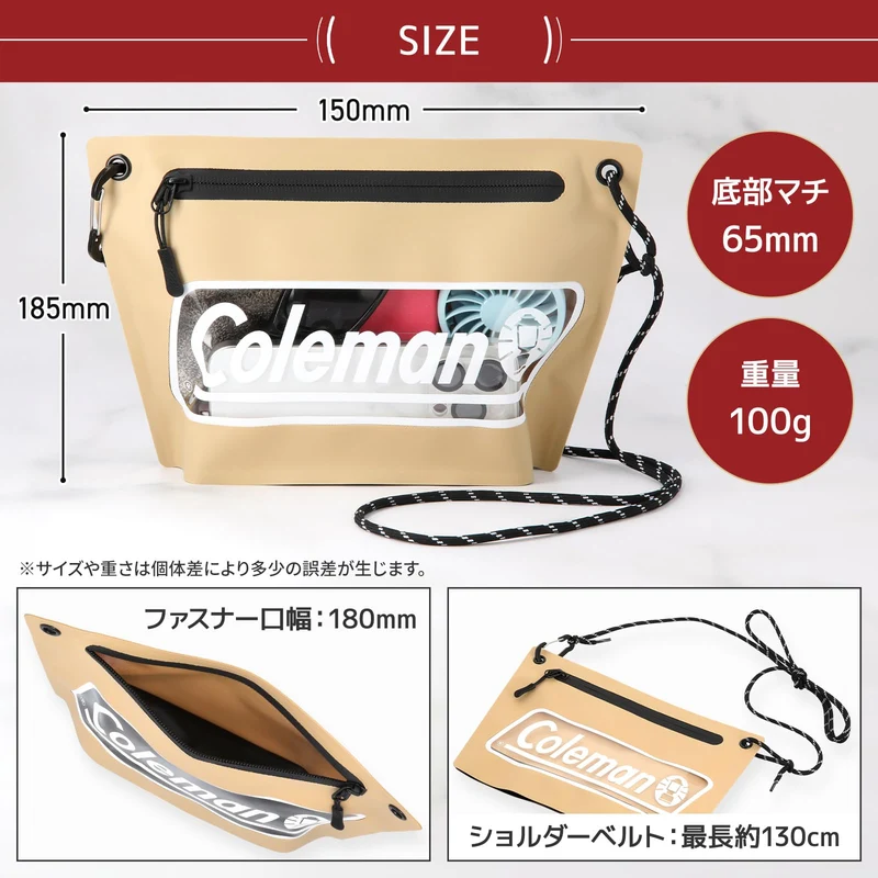 Coleman Seamless Sacoche Shoulder Bag VCO-8778 Black