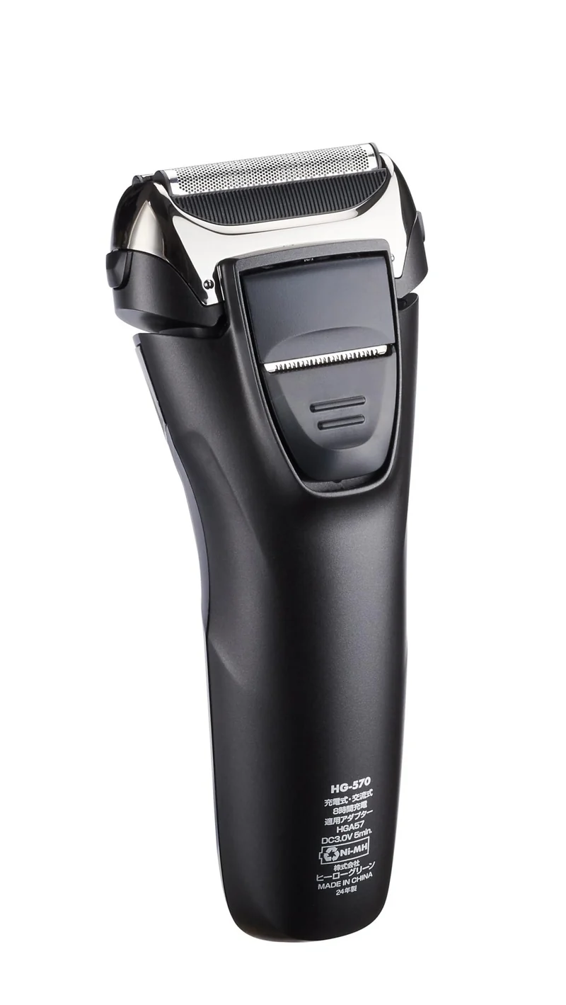 HeroGreen 3-Blade Electric Rechargeable Shaver HG-570K Green