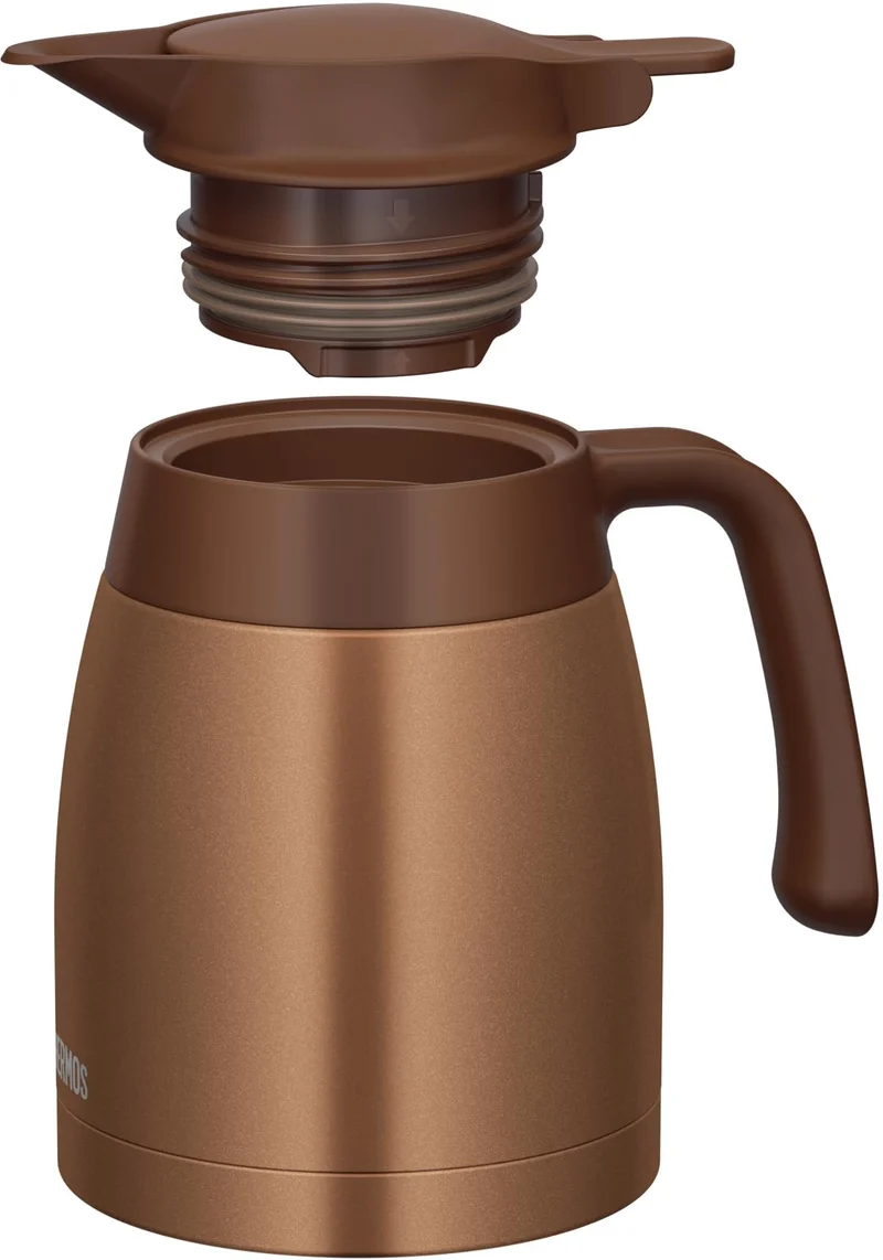 Thermos Stainless Steel Pot Insulated Tabletop Vacuum Bottle TTB-1001 1.0L