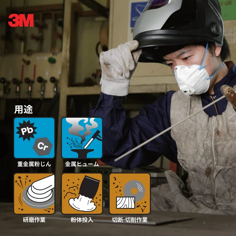 3M Dust Mask N95 Equivalent Protective Respirator 8805-DS2 10 Pack