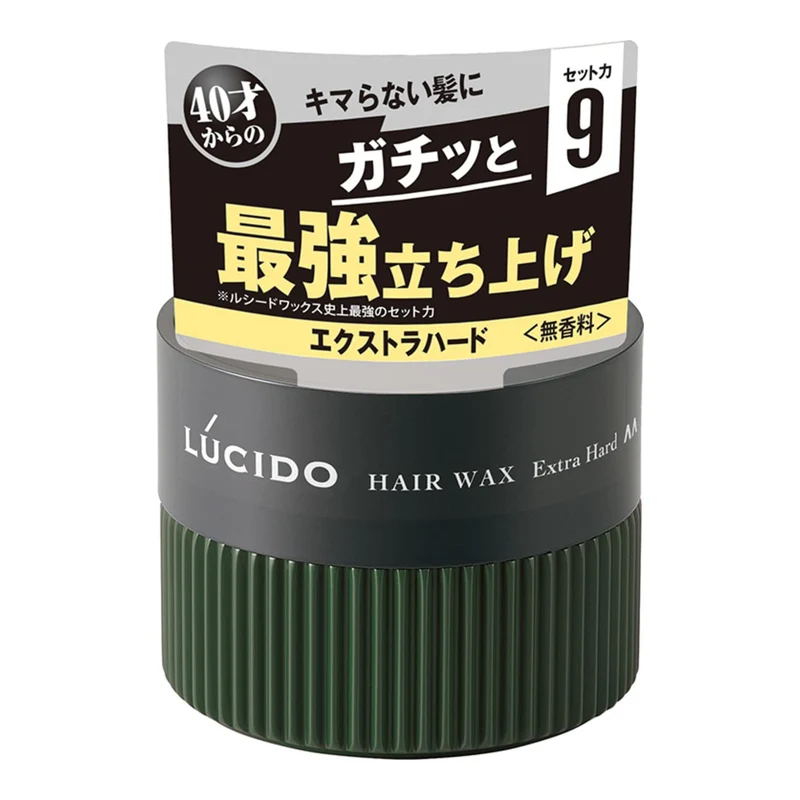Lucido Extra Hard Unscented Hair Wax for Men 80g Styling Agent