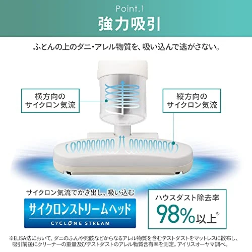 IRIS OHYAMA Futon Cleaner FCA-13-C Ivory 100V