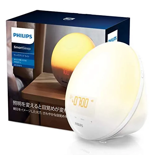 Philips SmartSleep Wake Up Light Optical Alarm Clock HF3519/15 White
