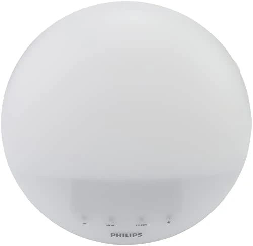 Philips SmartSleep Wake Up Light Optical Alarm Clock HF3519/15 White